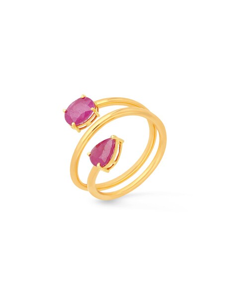 Coral Orange CZ Stacker Ring – J&CO Jewellery