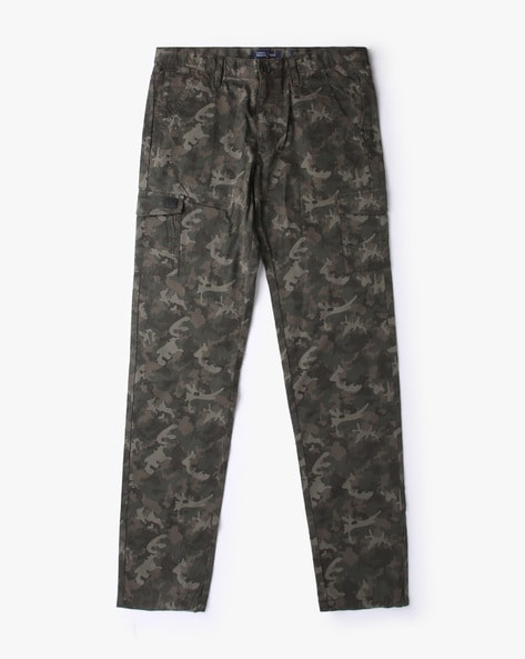 Camouflage Print Cargo Pants