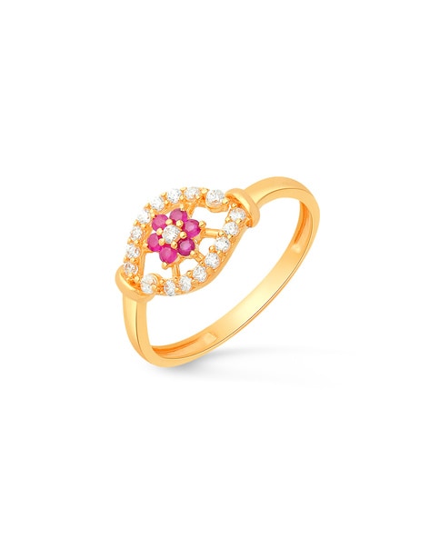 Buy Yellow Gold & Purple Rings for Women by Malabar Gold & Diamonds Online  | Ajio.com