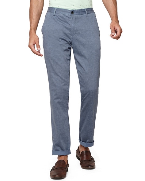 Buy Dark Olive Trousers & Pants for Men by JADE BLUE Online | Ajio.com
