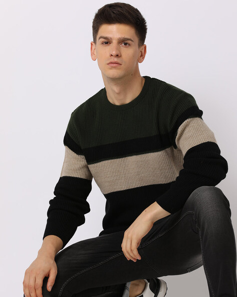 Buy Olive Green Sweaters & Cardigans for Men by NETPLAY Online