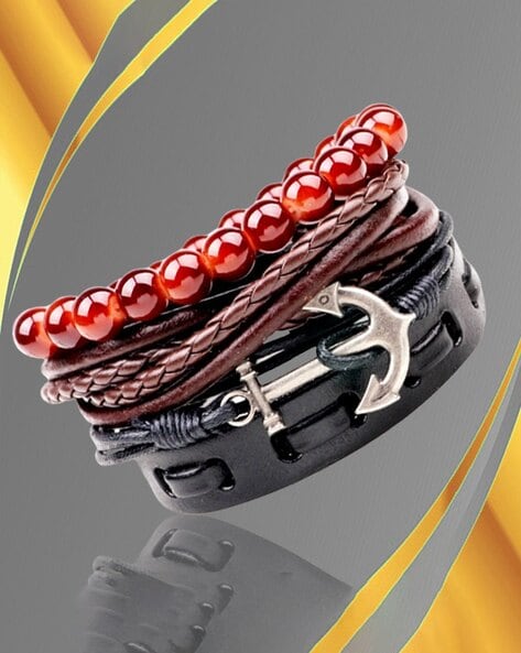 4Pcs/Set Multi-layer Boho Crystal Beaded Beads Chain Cuff Bracelets Bangle  Set | eBay