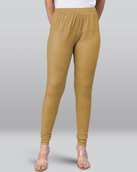Brown Color Women Cotton Stretchable Ankle Length Legging-LGA29