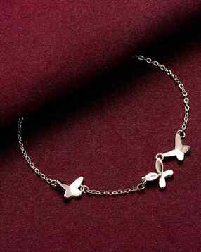 giva Sterling Silver Fluttering Butterflies Bracelet-picture-48