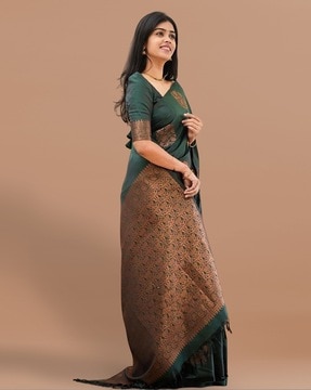 Buy Green Sarees for Women by Miss Beelee Online