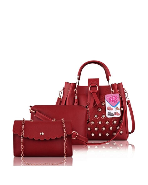 Maroon best sale colour handbags