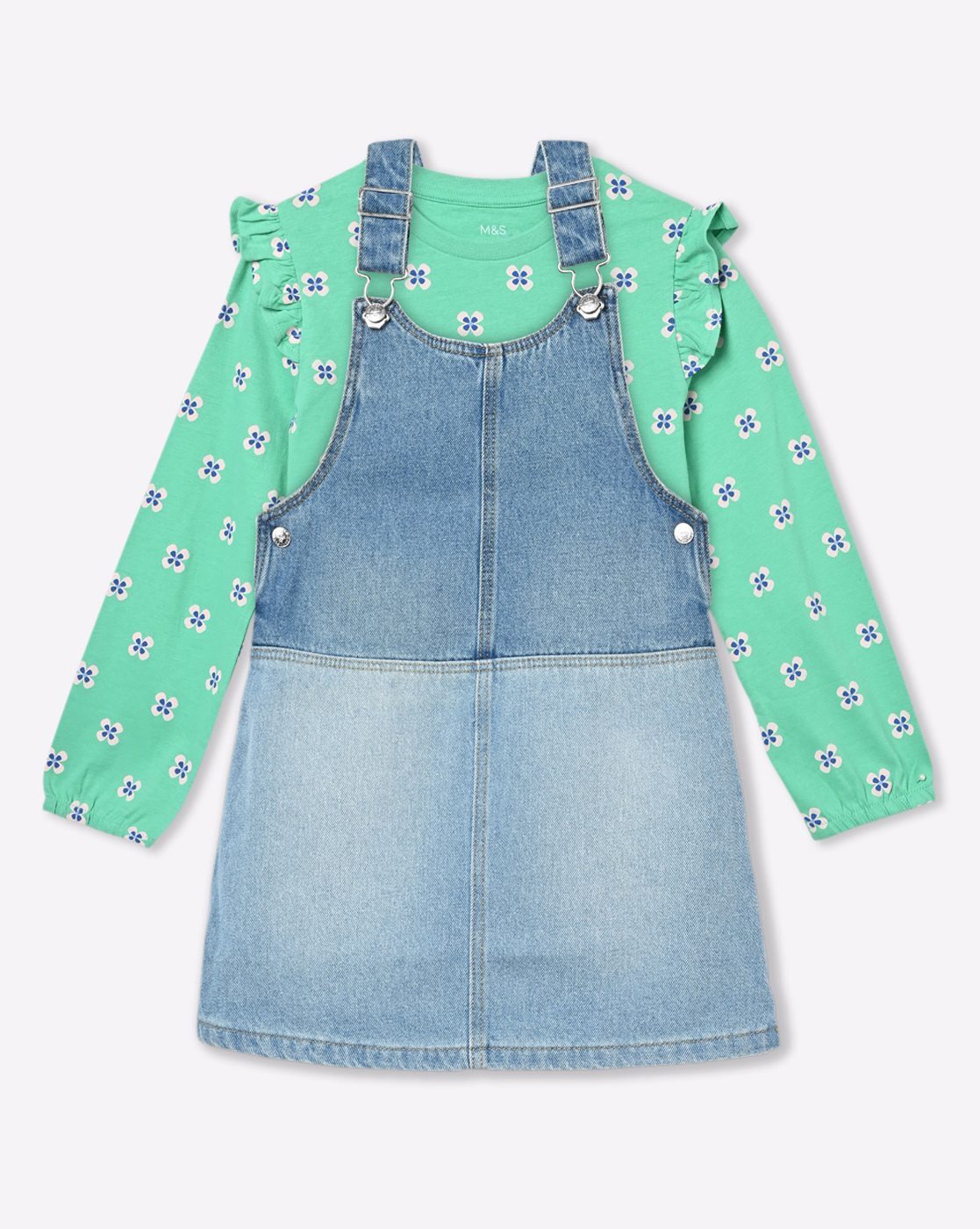 SS7 Womens Denim Dungaree Dress : Amazon.co.uk: Fashion