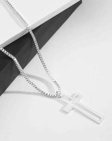 Men's Cross Necklace, Silver Cross Necklace for Men, Men Small Cross  Necklace, Large Cross Necklace, Silver Cross Pendant With Rope Chain - Etsy  | Cross pendant necklace men, Mens cross necklace, Cross