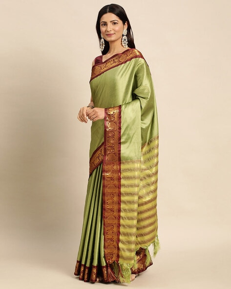 Pure Gadwal Silk Sarees – Prashanti Sarees