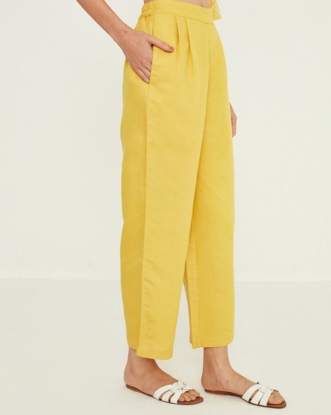 Buy Lemon Yellow Pants for Women by Ancestry Online