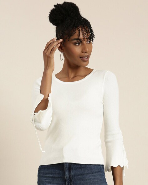 Buy White Tops for Women by SHOWOFF Online