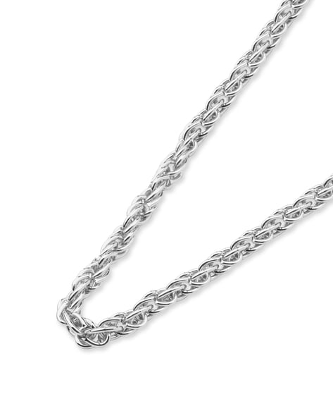 Sterling silver 925 oxidized rope chain necklace | Silvers Legends