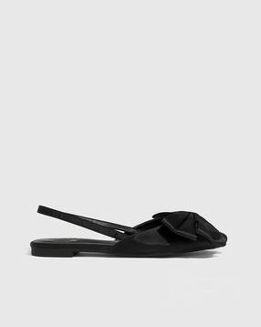 Sling-Back Sandals with Bow Accent-image-34