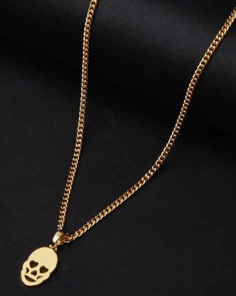 Skull deals gold chain