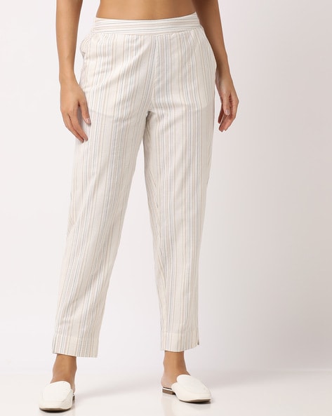Buy Women Black Red Striped Wide Legged Pants - Trends Online India -  FabAlley