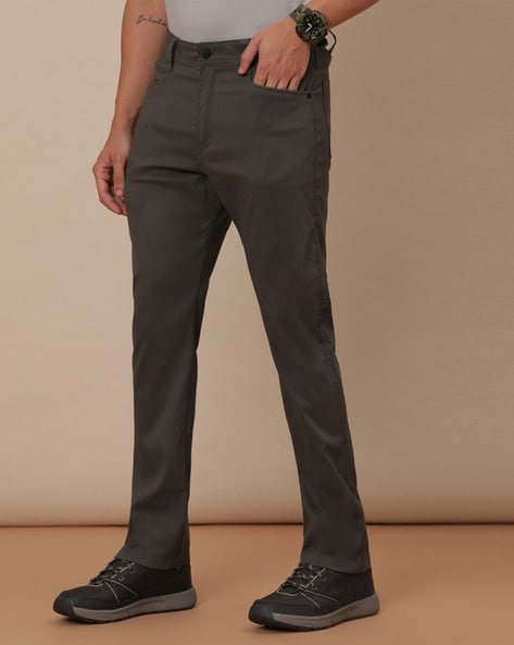 Buy Grey Trousers & Pants for Men by Wrangler Online