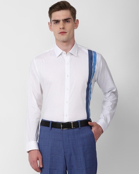 Van Heusen Striped Slim Fit Shirt