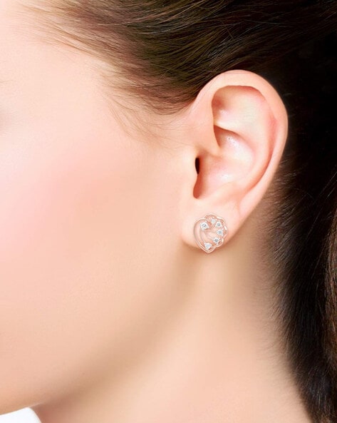 Jewelpa Daily Wear Diamond Stud Earrings In Lab Grown Diamond 10K White  Gold For Womens, For Luxurious And Fancy Jewelry at Rs 32600/pair in Surat