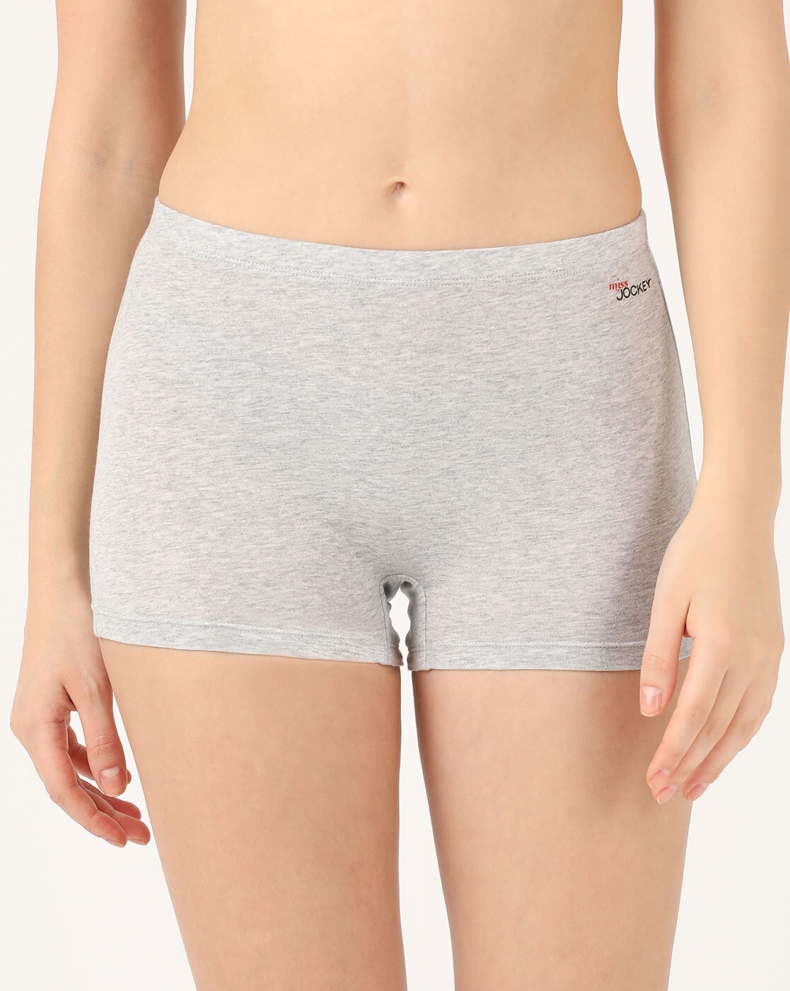 MJ12 High Coverage Super Combed Cotton Elastane Stretch Mid Waist Shorties  with Ultrasoft Waistband