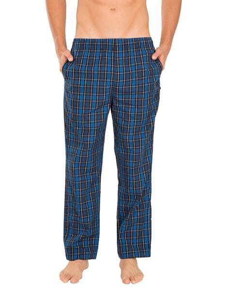 Buy Jockey Cotton Stretch Lounge Pants-Blue at Rs.949 online