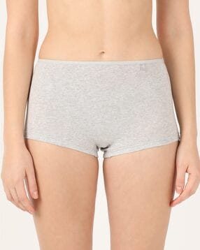 Jenni Women's Boyshorts Underwear, Created For Macy's In Heather Grey
