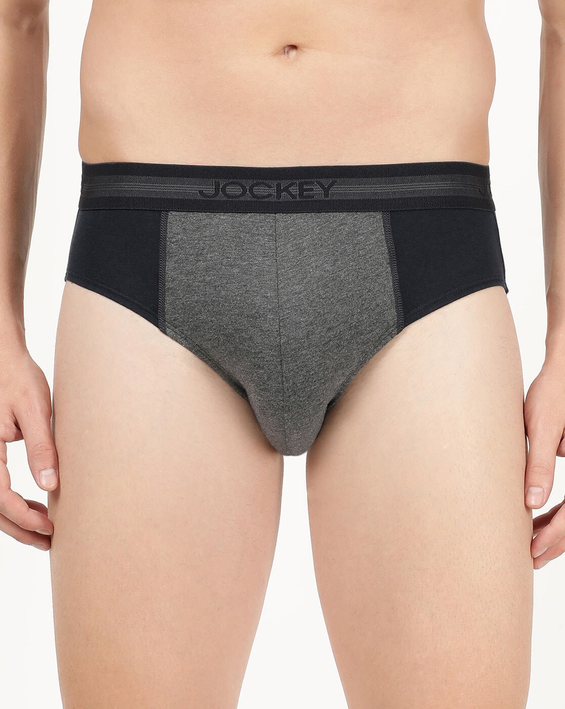 Jockey IC31 Men's Supima Cotton Elastane Stretch Solid Brief with Ultrasoft  Waistband