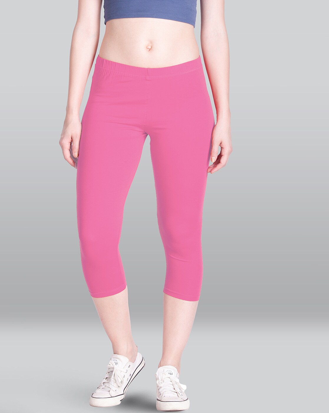 Buy Elleven Pink Regular Fit Capri Pants for Women Online  Tata CLiQ