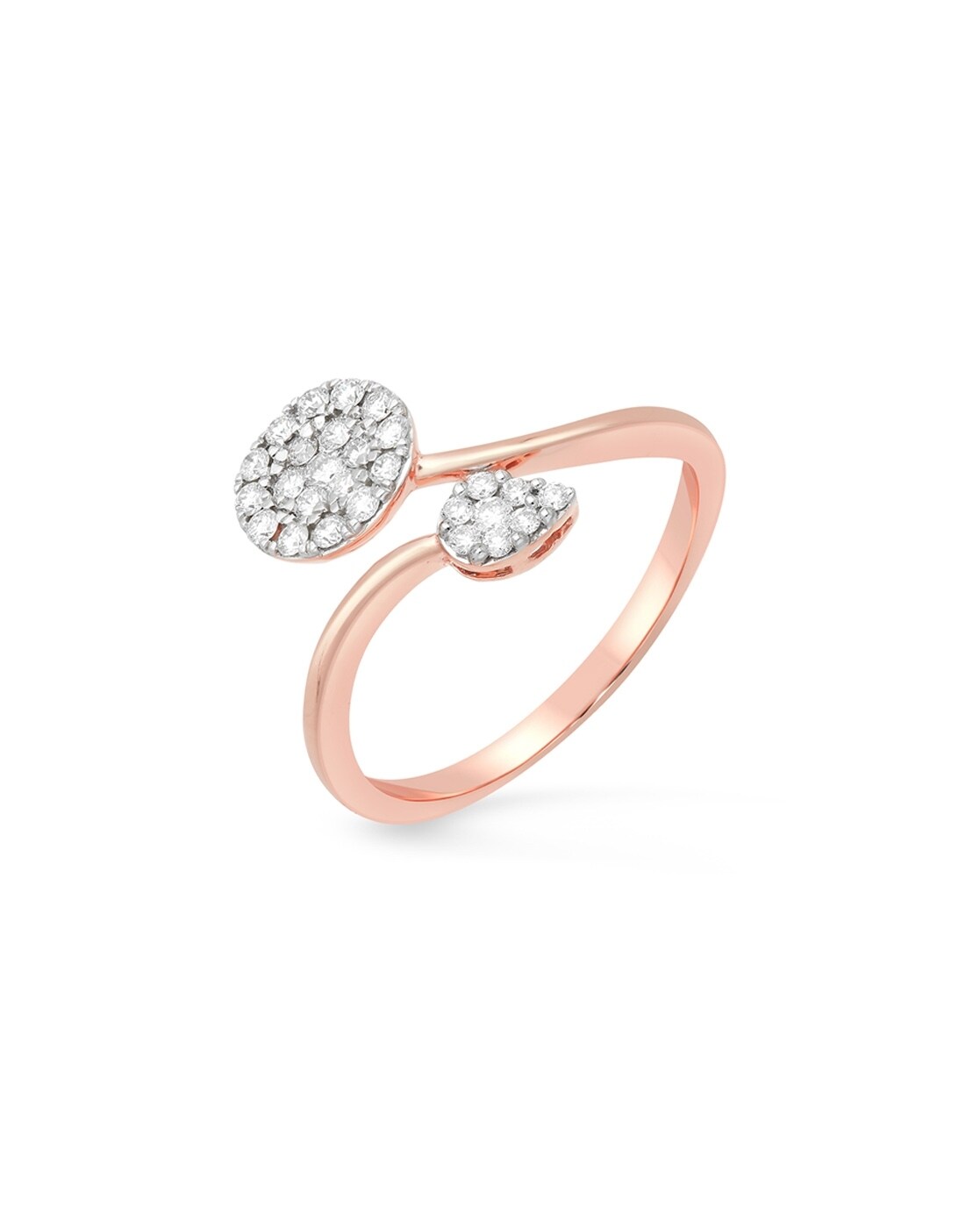 Buy Rose Gold Engagement Ring 0.80CT Champagne Diamond and Two Drop  Diamonds Online in India - Etsy