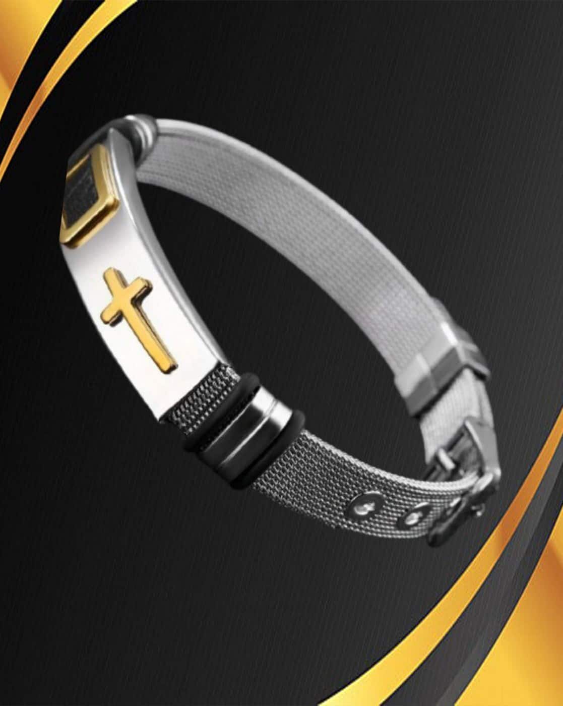 アクセサリー Engreve The Cross IX 511-9G wristband Engreve The Cross IX 511-9G wristband Silver-Plated Christian
