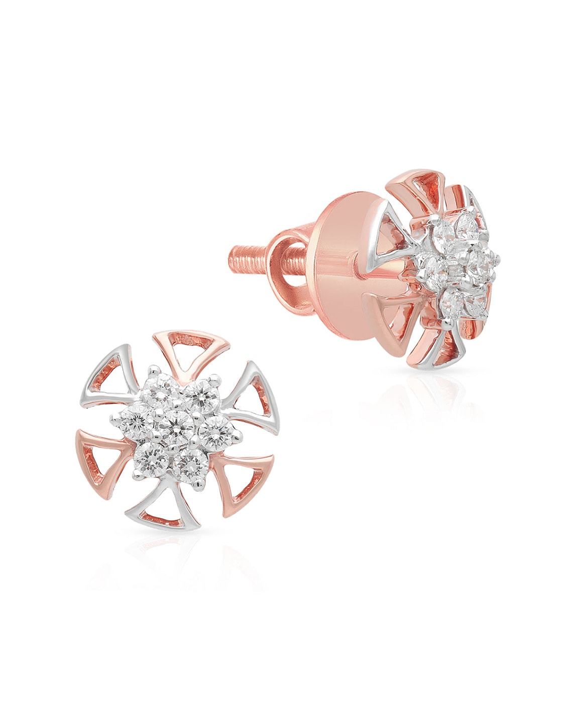 Rose Diamond Drop Earring – SAV JEWELS