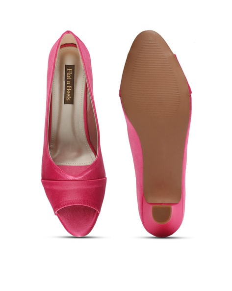 Peep toe 2024 pink heels