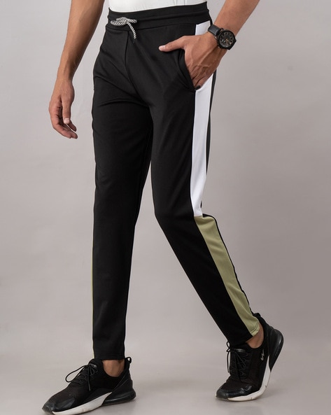 Buy Black Track Pants for Men by EYEBOGLER Online | Ajio.com