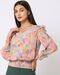 Floral Print Blouson Top