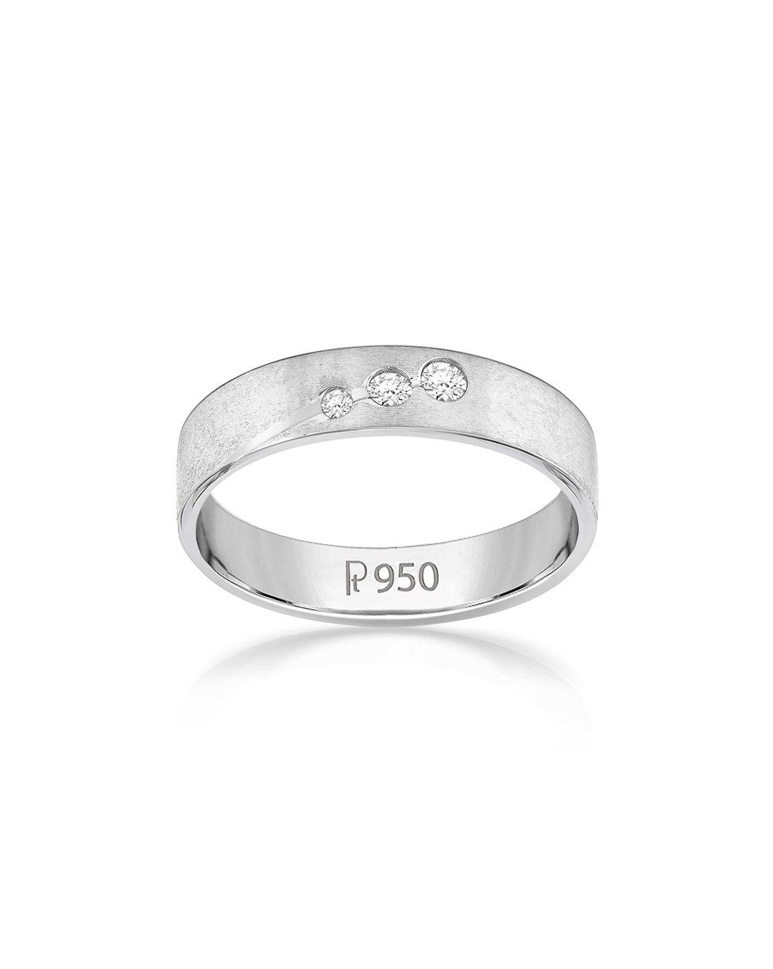 Radiant platinum daimond ring