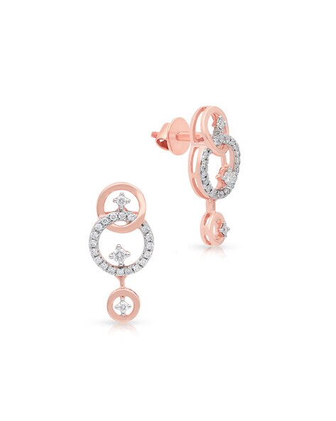 Buy Rose Gold Earrings for Men by Candere By Kalyan Jewellers Online |  Ajio.com