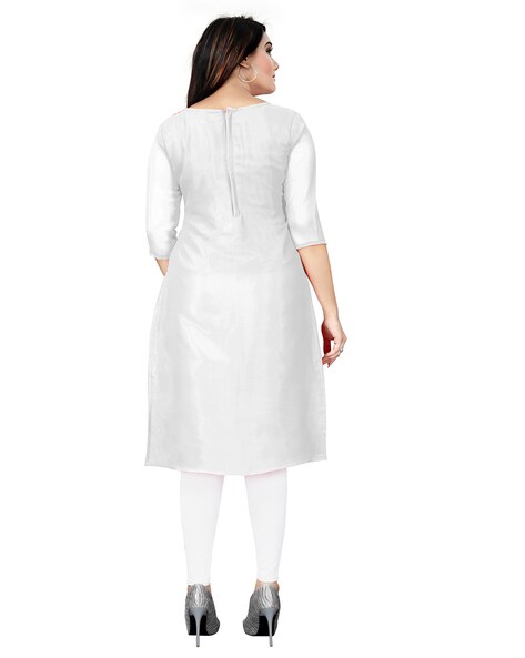 Women's Pure Cotton Unstitched 2.5 Meters Plain Solid White Dress