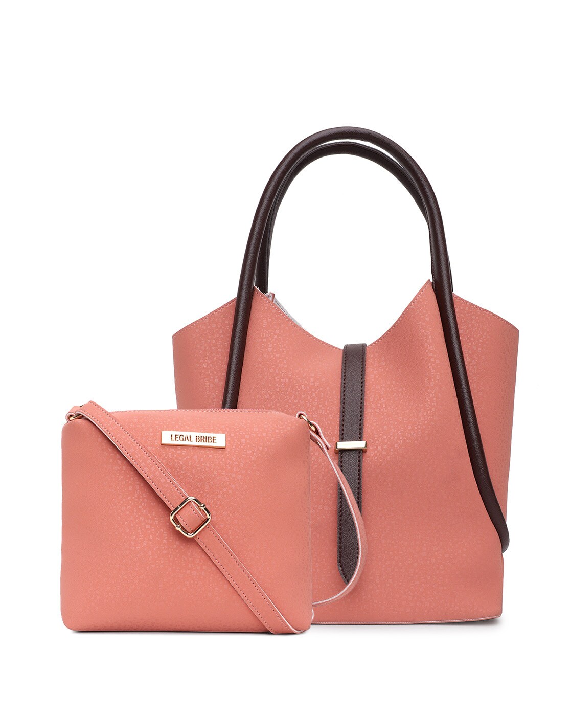Buy Legal Bribe Textured Stylish Sling Bag - Pink online