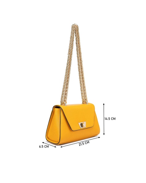 Yellow Ladies Leather Hand Bag at Best Price in Kanpur | S K International