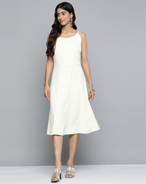 One piece dress cheap in white color