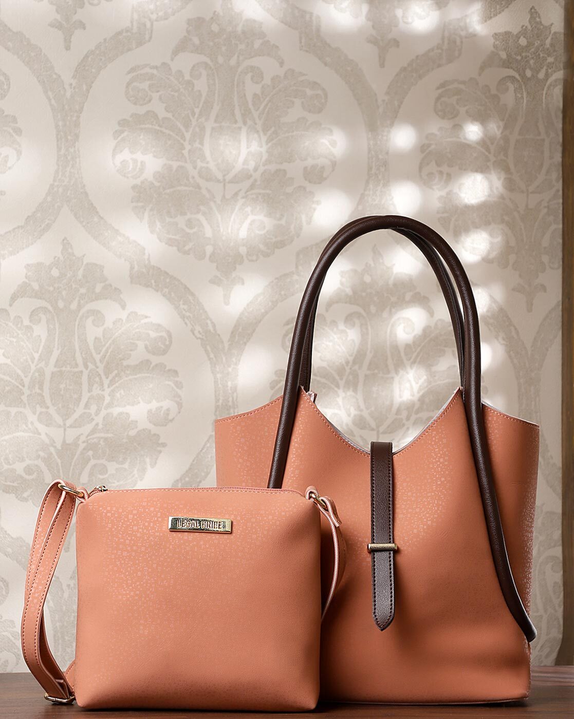 LEGAL BRIBE Handbags : Buy Legal Bribe Brown Floral Print HandBag Online |  Nykaa Fashion