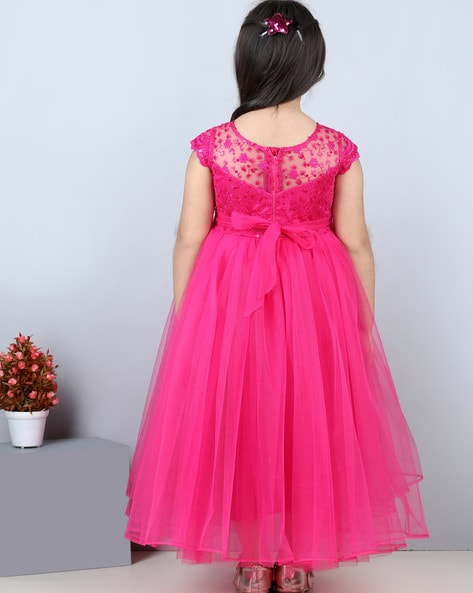 Buy Fuchsia Pink Dresses & Frocks For Girls By Toy Balloon Online | Ajio.Com