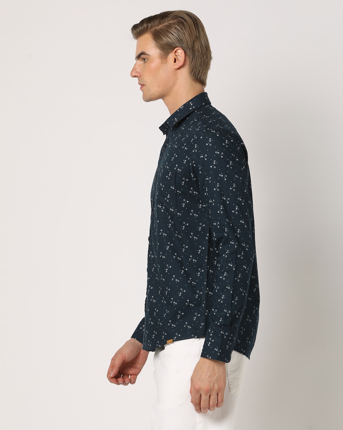 Cotton-Linen Indigo Shirt