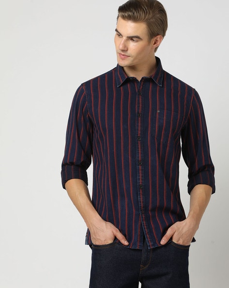 Lee Cooper Striped Cotton Shirt