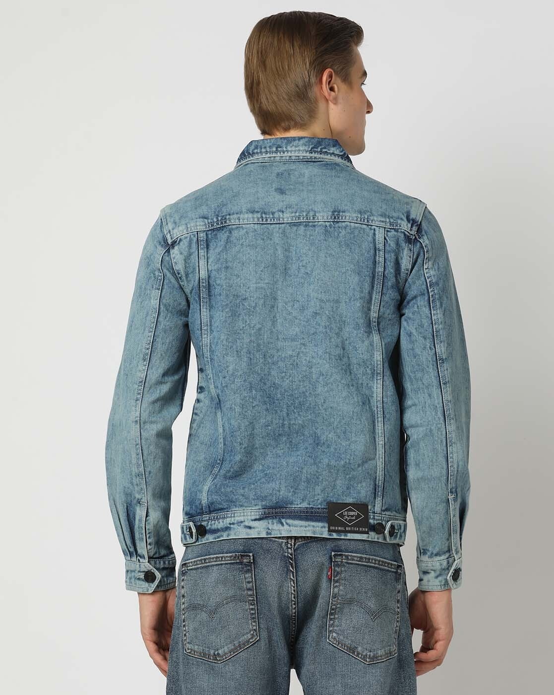 Lee Cooper FOUXIA - Denim jacket - acid black/black - Zalando.de