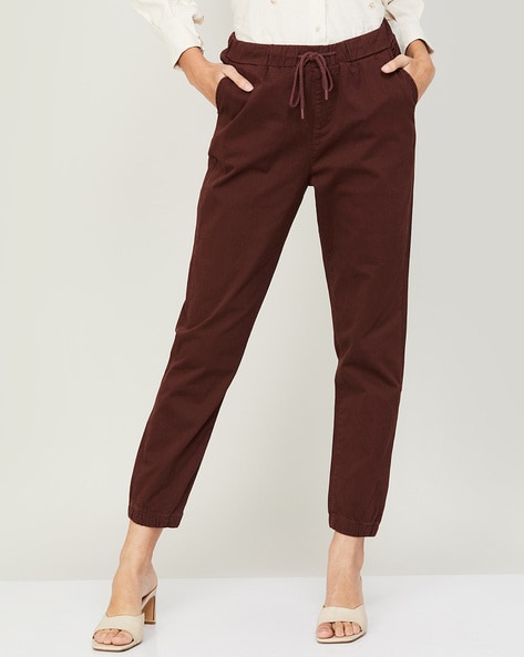 Buy Green Trousers & Pants for Women by CODE BY LIFESTYLE Online | Ajio.com