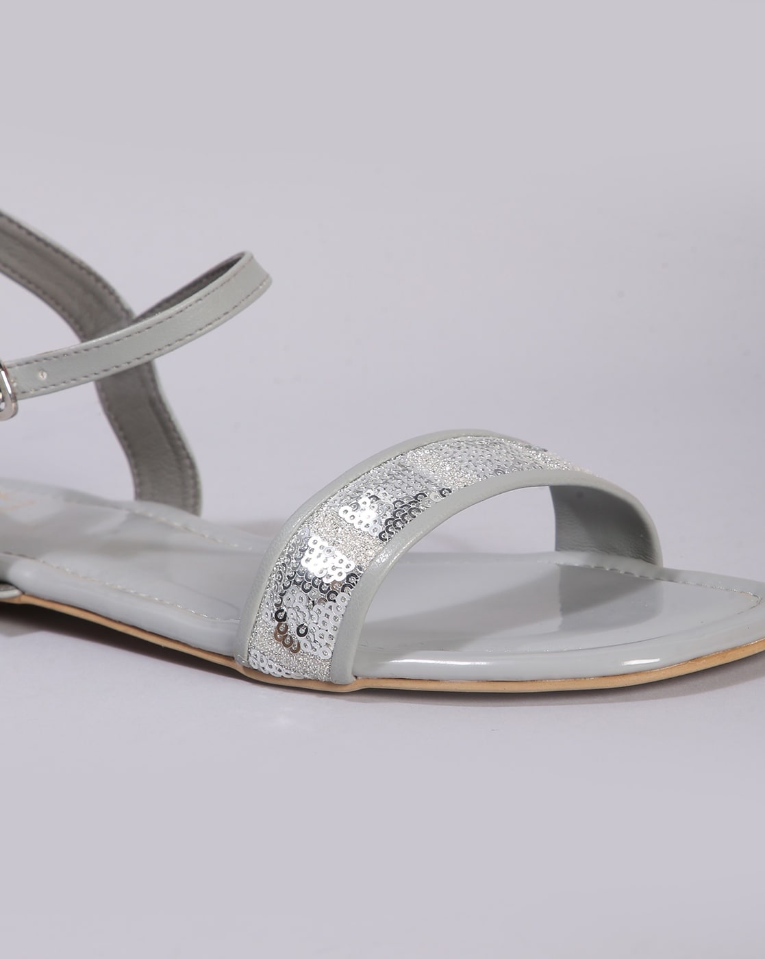 Glitter And Shine Flat Sandals - Silver | Fashion Nova, Shoes | Fashion Nova