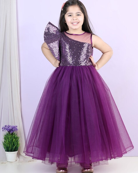 Buy Purple Dresses Frocks for Girls by TOY BALLOON Online Ajio