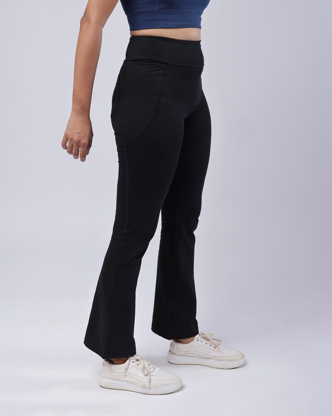 Buy Black Trousers & Pants for Women by BLISSCLUB Online