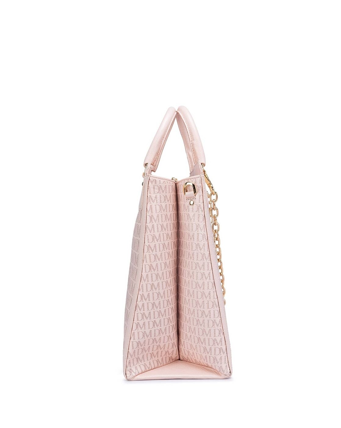 Medium Monogram Leather Satchel - Blush – Da Milano