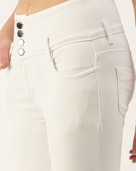 Buy White Jeans & Jeggings for Women by Twin Birds Online